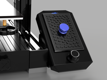 Ender 3v2 voronoi Bildschirm Startseite Mantel Realität Knopf prägen extrudieren extrudiert Zubehörteil 3d gedruckt Drucker Staub 3d print model - Mito3D