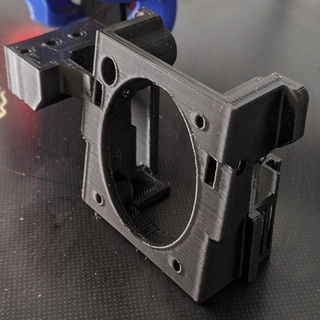 ender 5 bullseye base bltouch mount creality petsfang 3d printer parts 3d print model - Mito3D