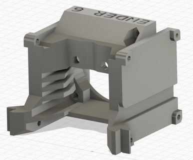 ender 6 fan mount duct 3d printer parts 3d print model - Mito3D