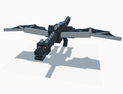 ender dragon Game minecraft nether 3d print model - Mito3D