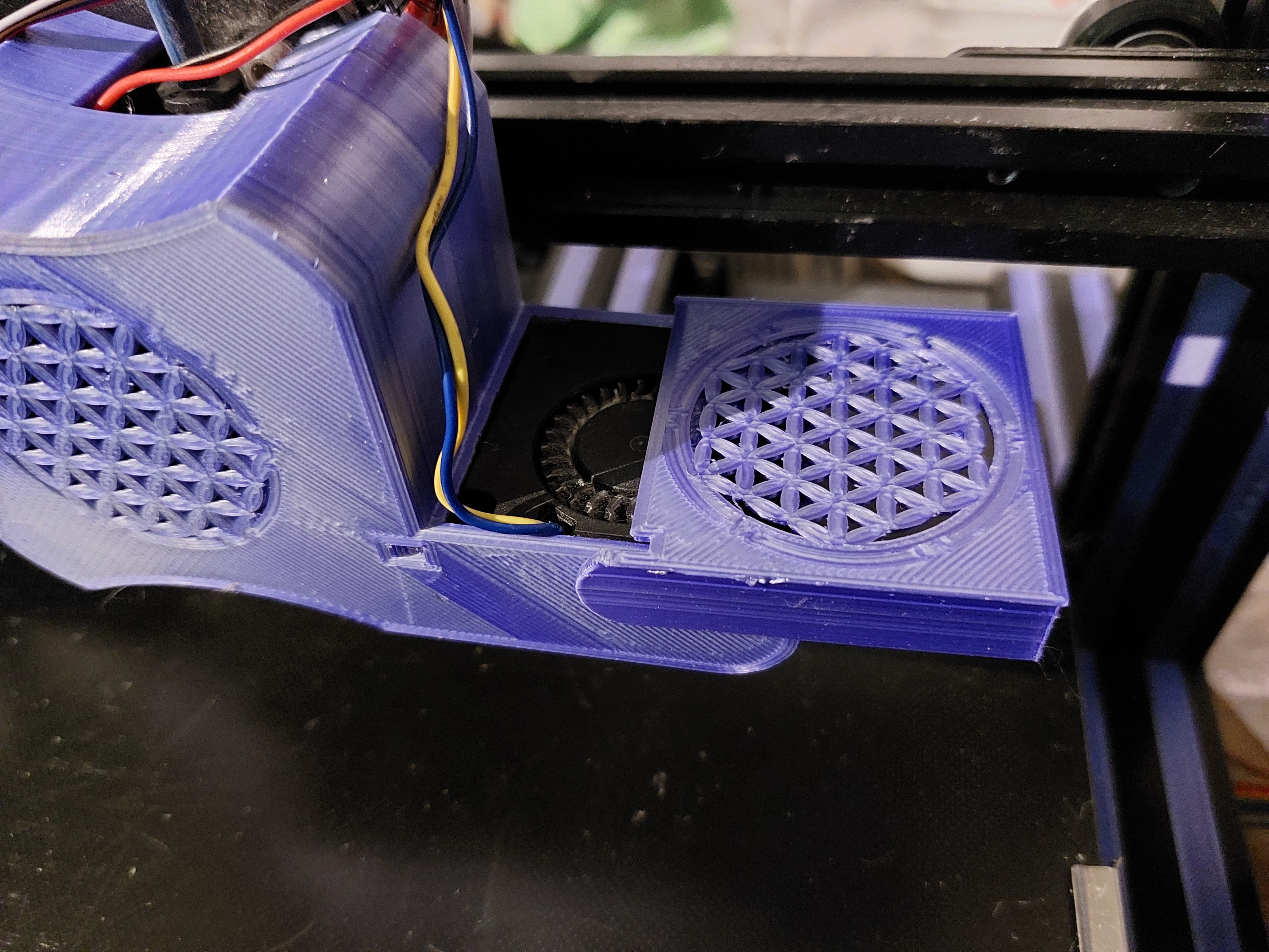 ender fan support 3v2 accessory 3d printer 3D print model - Mito3D