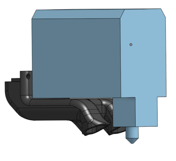 ender s1 pro Stock ventilateur envelopper améliorer 3d print model - Mito3D