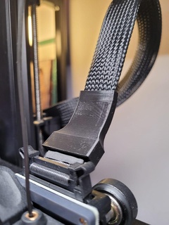 ender s1 Pro duende extrusora cable guía rail 3 crealidad soporte apoyo 3d print model - Mito3D