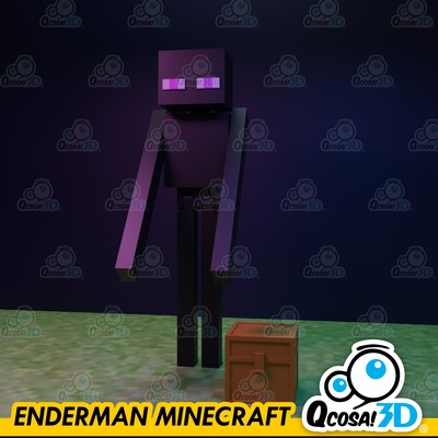 enderman minecraft oyun skibidi tuvalet haşhaş zamanı 3 roblox oyuncaklar esnek renk parçalar kedi günü mafsallı dijital sirk william afton fnaf mor adam zoonomali 3d print model - Mito3D