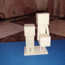 Enderman Kriechpflanze Spiel Minecraft Spielzeug poly Spiele 3d print model - Mito3D
