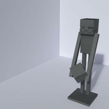 minecraft enderman gioco la decorazione figura art statuetta video giochi 3d print model - Mito3D