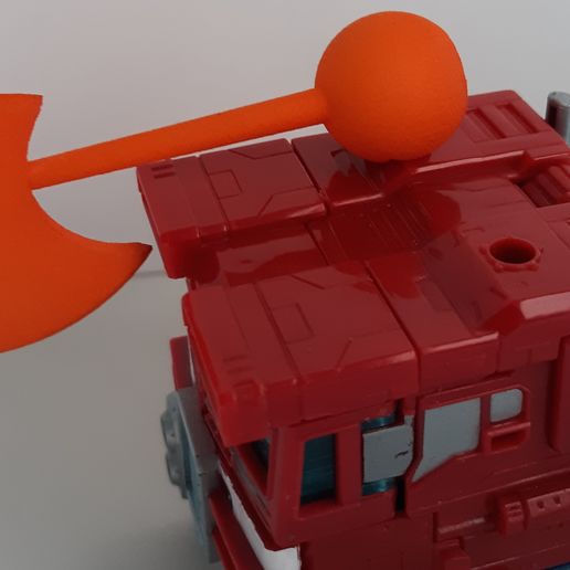 energy axe wfc-s11 optimus prime transformers siege energon 3D print model - Mito3D