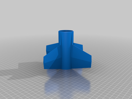 enerjet fin vase mode remix vehicles 3d print model - Mito3D
