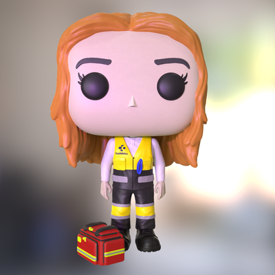 enfermera ambulanciera arte funko pop funko3d axos axos3d auxilios ambulancia ambulanciero 3d print model - Mito3D