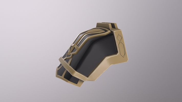 enforcer vi shoulder - arcane season 2 league of legends cosplay 3d print model - Mito3D