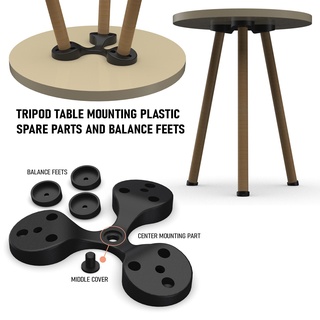 eng trípode mesa montaje plastico repuesto partes equilibrar pies tr zilong café adecuado par ala balance hogar casa 3d print model - Mito3D