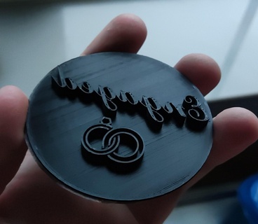 beschäftigt verlobt Cupcake Glasur Drucker Engagement Party Kunst Lebensmittel 3d print model - Mito3D