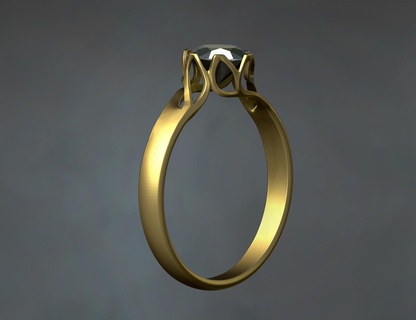 nişan elmas tasarımcı yüzük 3d Yazdır model ring diamond takı yüzükler düğün mücevher rings engagement altın fashion angagem 3d print model - Mito3D