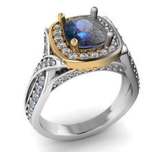 bague fiançailles bijoux joyau jewells diamant cnc or d'argent pendentif 3dprint imprimable princesse coupe platine engagementring gem prince ruby diamants anneaux 3d print model - Mito3D