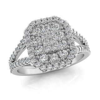 compromiso anillo joyería joya Boda diamante imprimible oro Moda blanco colgante pendiente collar zafiro pendientes 3d print model - Mito3D