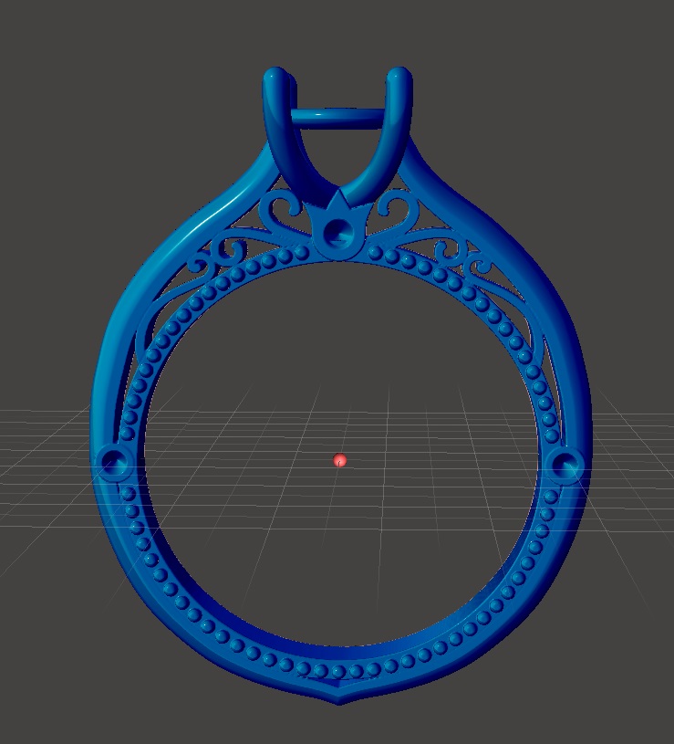 noivado anel casual 3D print model - Mito3D