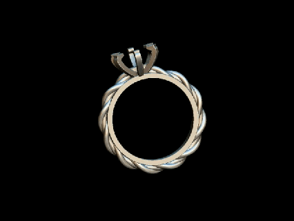 noivado anel rotações anel joalheria noivado festa 3d print model - Mito3D