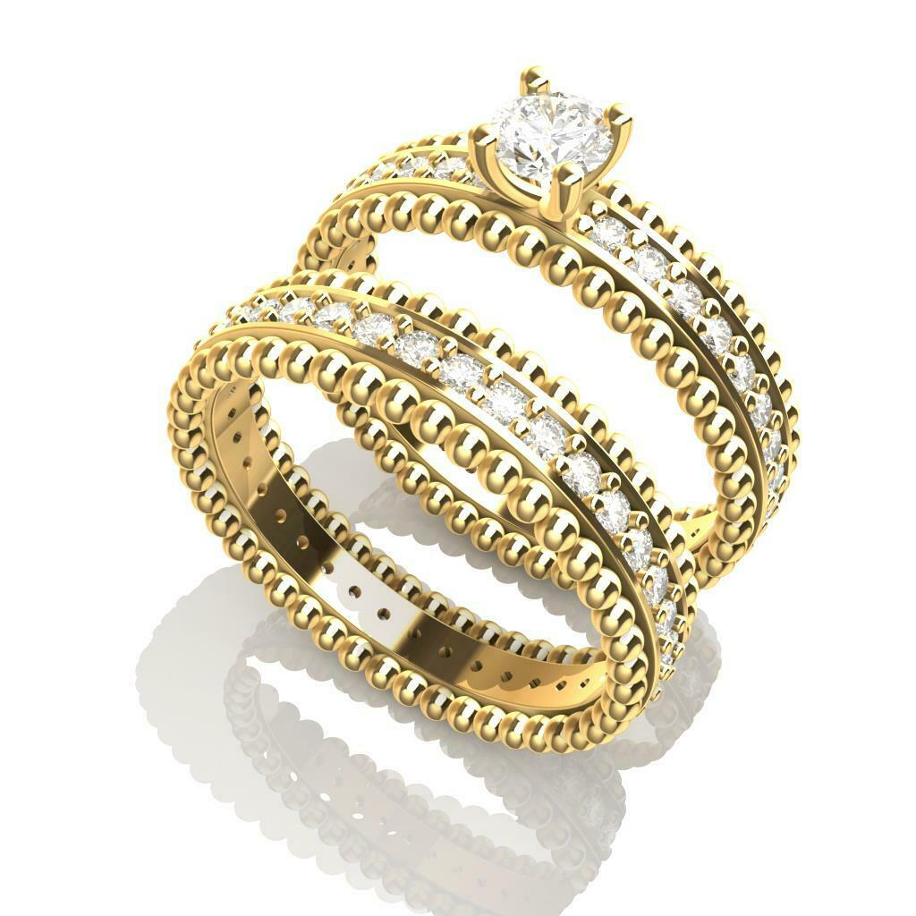 engagement bague bijoux anneaux pierres diamants gemmes luxe mode conception 3d impresion3d 3D print model - Mito3D