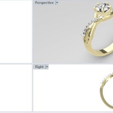 Engagement Ring 1 Schmuck Verlobungsring 3d print model - Mito3D
