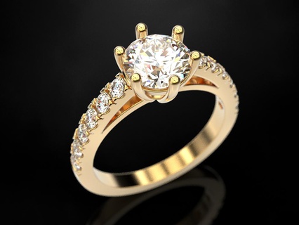 Fidanzamento squillare 17 gioielleria Stampa 3dprinted stampabile anelli design gioiello d'oro moda stampa oro prototipazione argento nozze 3d print model - Mito3D
