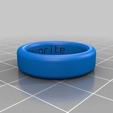 compromiso anillo 2 personalizado anillos 3d print model - Mito3D
