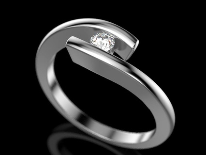 Fidanzamento squillare 9 gioielleria Stampa 3dprinted stampabile anelli design gioiello d'oro moda stampa oro prototipazione argento nozze 3d print model - Mito3D