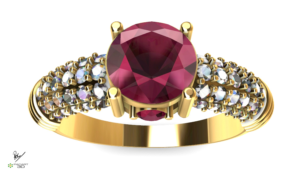 noivado anel stl formato Casamento joalheria Whit diamantes diamante 3D print model - Mito3D