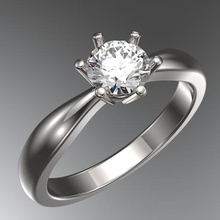 anillo de compromiso príncipes impresión 3d la modelo joyería lujo precioso mujer joya gem los anillos diamantes 3d print model - Mito3D