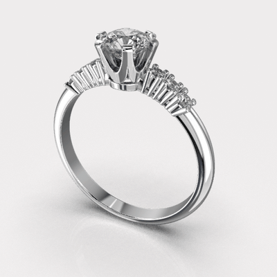 engagement sol ring -08ct - printable stl jewelry 3d-print-file 3d design 3dprinted printing printabl cad-file-ring cnc jewel jewellry-3d jewelry gold diamond-06ct sol-ring-file engagement-stl ring-ready-to-print gems-08ct stone-5mm 3d print model - Mito3D