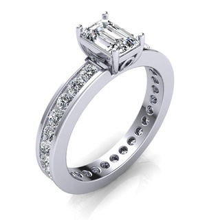 engagement solitailr band ring 3d model render jewelry pandent earring cad jewelrydesign hip hop 3d print model - Mito3D