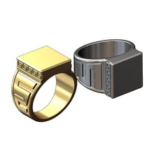 engavable greek key square signet ring size 10 3d print model jewelry greece meandre printable silver gold versace chunky bling statement 3d print model - Mito3D