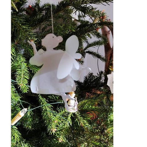engel den albero Natale tassa Deko 3D print model - Mito3D