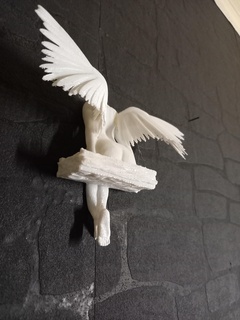 engel der varinha arte figuren pele cova Garten Deko morrer 3d print model - Mito3D
