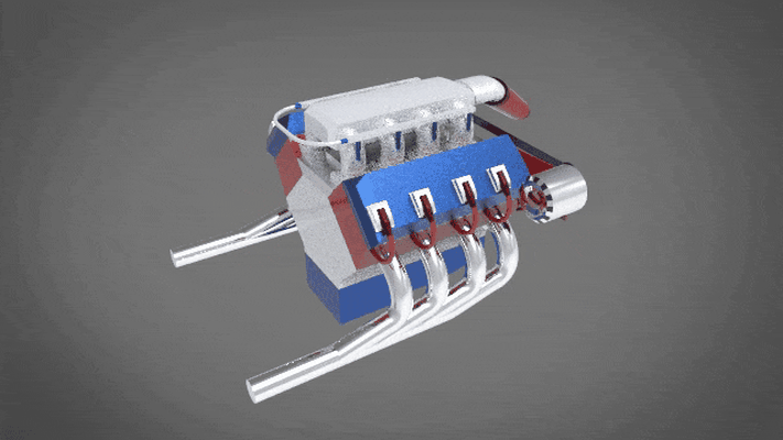 motor wagen art automobil motorrad ersatzteil maschine maschinen auto schlaganfall 3d print model - Mito3D