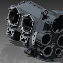 moteur continental 90 3d print model - Mito3D
