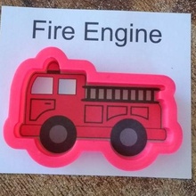 engine cookie cutter fire department truck cutters fondant baking accessories cookies kitchen bakery 3d print model - Mito3D