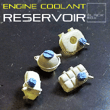 engine coolant reservoir set 3 types 1-24th tamiya custom revell modelkit water racing mechanic tuning diecast blackbox 3d print model - Mito3D
