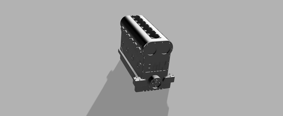 motor stift halter unterstützung wagen 3d print model - Mito3D