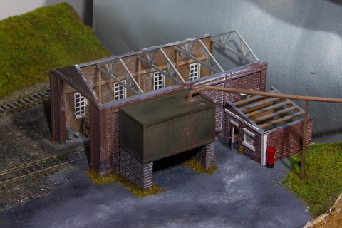 engine shed oo gauge ho scale model railway 00 3d print model - Mito3D