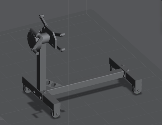 motor estante soporte juego 3d print model - Mito3D