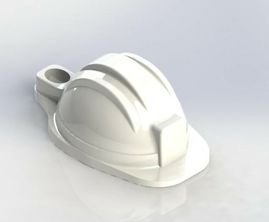 engineering helmet key ring keychain helmets details gifts engineers civil students 3d print model - Mito3D