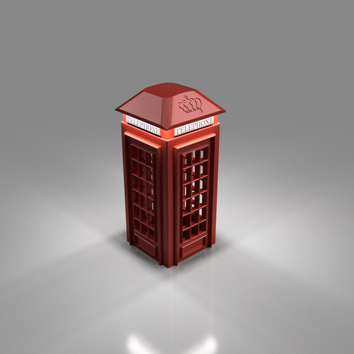 Inglaterra teléfono cabina 3D print model - Mito3D
