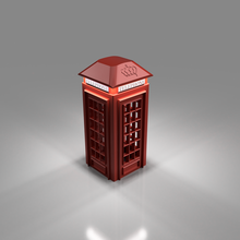 england phone booth 3d print model - Mito3D