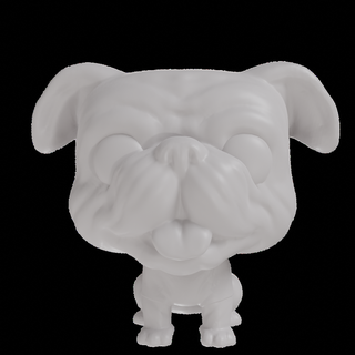 Inglese bulldog giocattolo artistico giocattoli cuccioli funko pop mascotte Stampa resina personalizzato amico animali domestici 3d print model - Mito3D