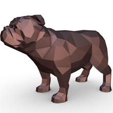 ingilizce bulldog şekil 3d print model - Mito3D