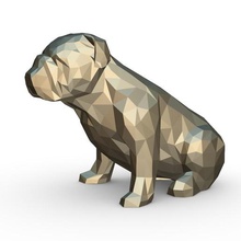 İngilizce bulldog figür sanat bull düşük poly hediye baskı takı lowpoly kolye <url> hayvan dekor heykelcik iç tasarım Minyatürler heykel oyuncak memeli köpek 3d print model - Mito3D