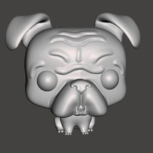Inglese bulldog funko pop gioco caroline print3d 3d tu dici arte giocattolo gatti animale domestico amico 3d print model - Mito3D