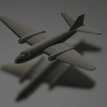 english electric canberra b2 Spiel Flugzeug bomber eenglish jet raf Fahrzeuge 3d print model - Mito3D