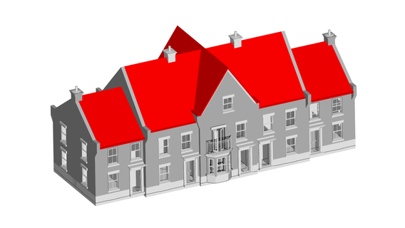 english house english house - apartment villa village  3d print model - Mito3D