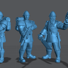 english imperial men guard 3d print model - Mito3D